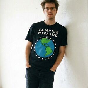 Vampire Weekend T-Shirt Mens XL Black Bridge of the Father Tour Tee Rock